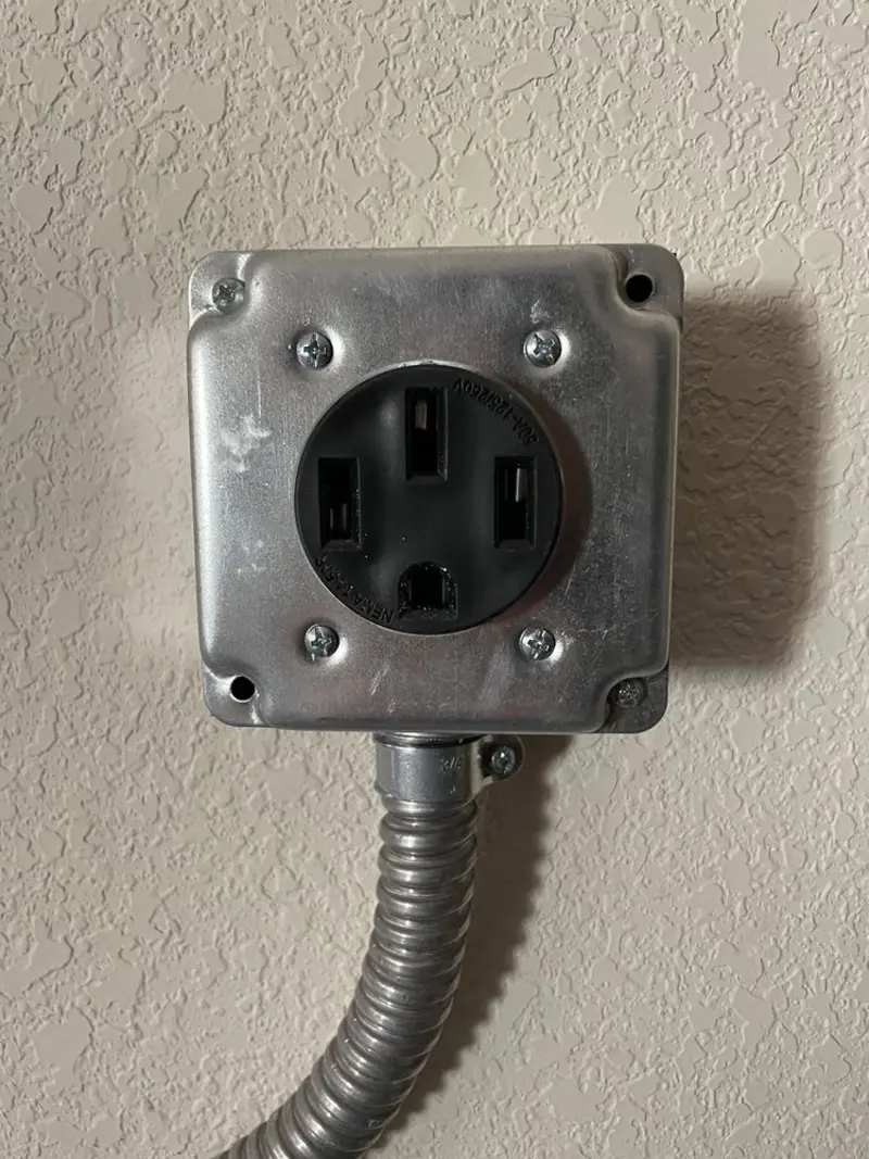 NEMA 14-50 outlet installed for Electrical Panel Upgrade in Gardner